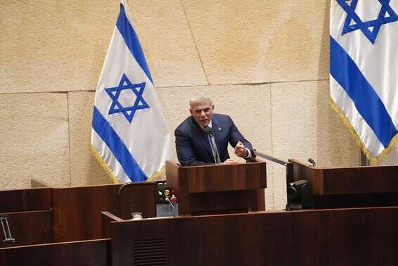 יו"ר האופוזיציה לפיד // צילום: דני שם טוב - דוברות הכנסת